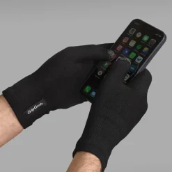 Wielerhandschoenen < GripGrab Merino Wool Liner Handschoenen - Zwart