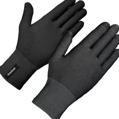 Wielerhandschoenen < GripGrab Merino Wool Liner Handschoenen - Zwart