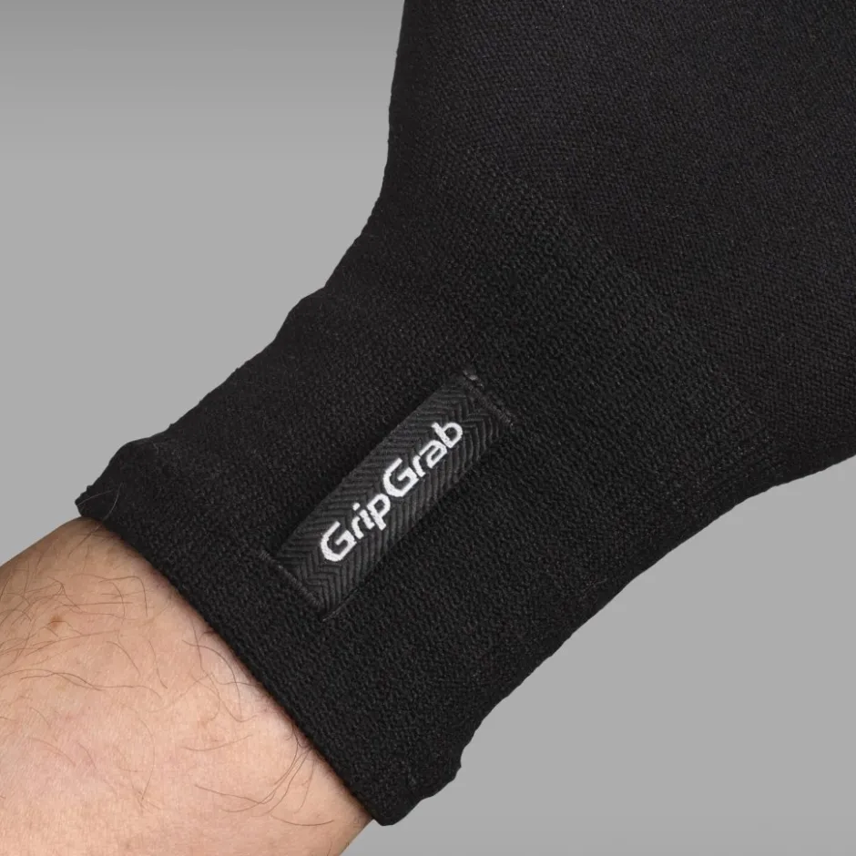 Wielerhandschoenen < GripGrab Merino Wool Liner Handschoenen - Zwart