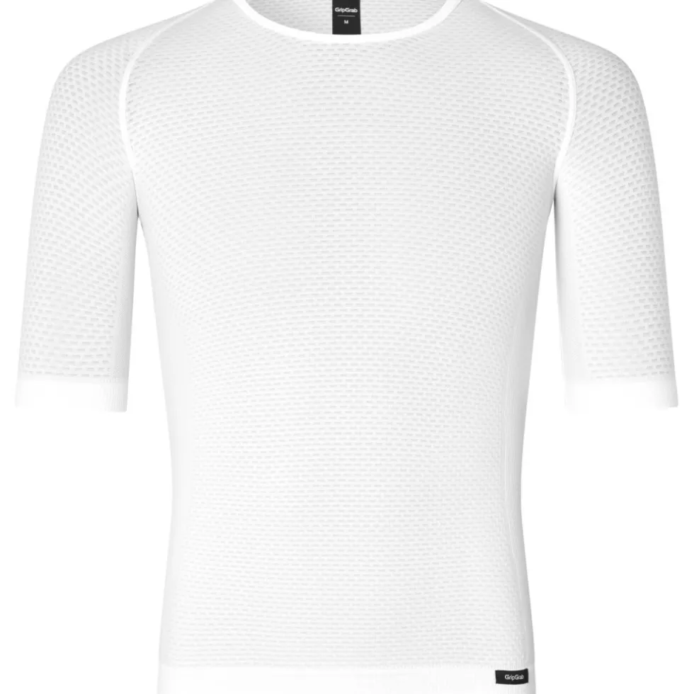 GripGrab PACR Summer Seamless Korte mouw basislaag heren - White