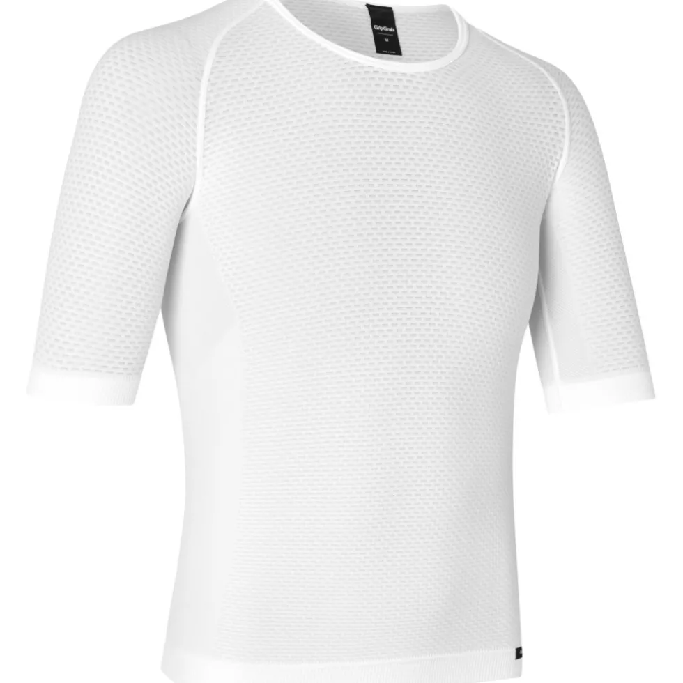 GripGrab PACR Summer Seamless Korte mouw basislaag heren - White