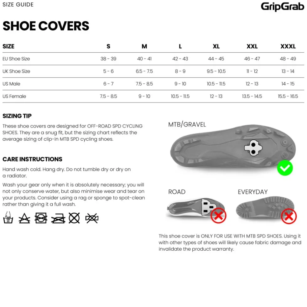 GripGrab PACR Waterproof Gravel Overschoenen - Zwart