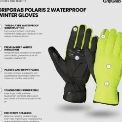 Winterhandschoenen < GripGrab Poari 2 Waterdichte Handchoenen - Yeow hi-vi