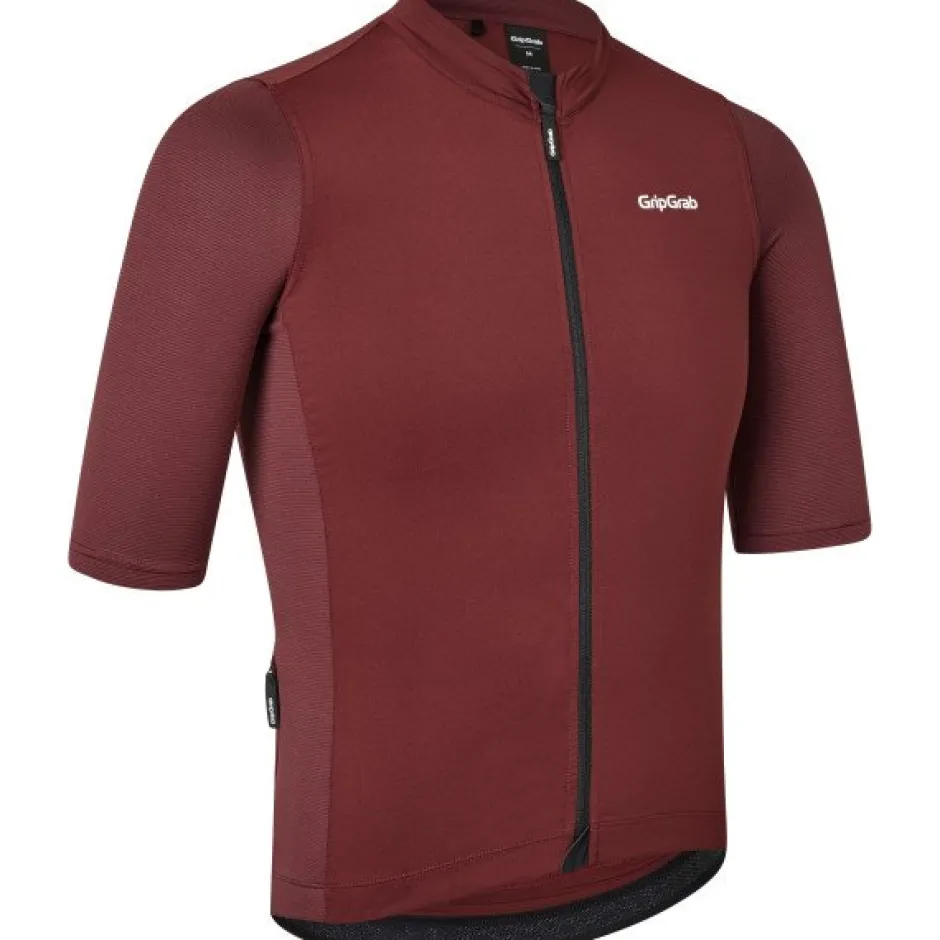 Wielershirts < GripGrab RIDE Fiethirt et Korte ouwen Heren - Dark Red