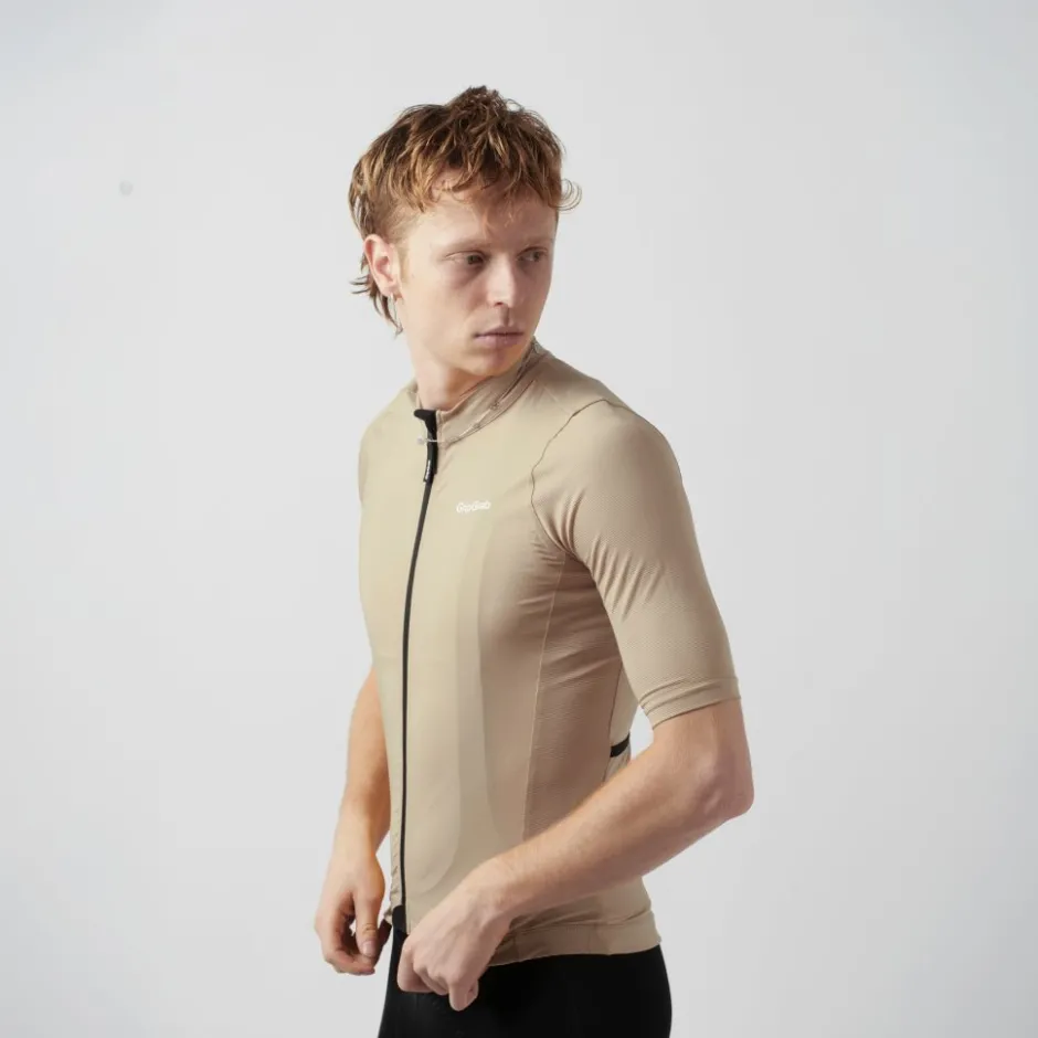 Wielershirts < GripGrab RIDE Fiethirt et Korte ouwen Heren - Beige