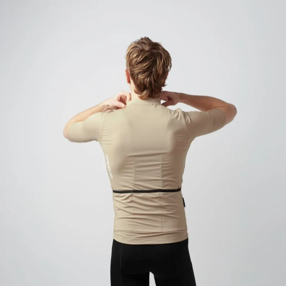 Wielershirts < GripGrab RIDE Fiethirt et Korte ouwen Heren - Beige