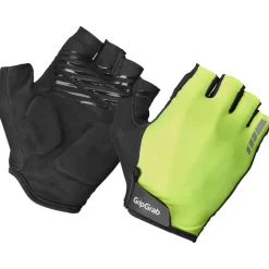 GripGrab RIDE RC Max Padded Handschoenen met Korte Finger - Yellow Hi-Vis