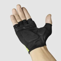 GripGrab RIDE RC Max Padded Handschoenen met Korte Finger - Yellow Hi-Vis