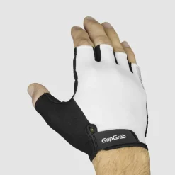Wielerhandschoenen < GripGrab RIDE RC ax Padded Handchoenen et Korte Finger - Wit