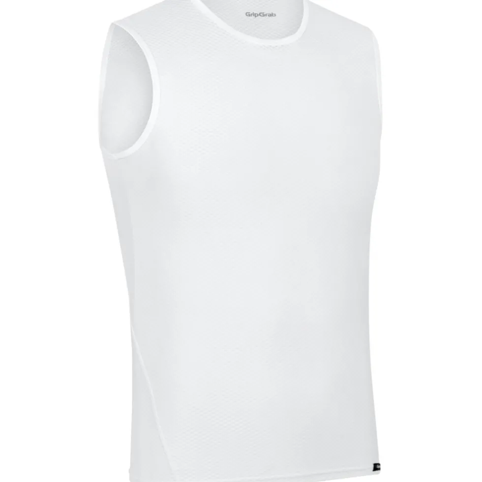 GripGrab Ultralight Mesh Hemd zonder Mouwen Heren - Wit