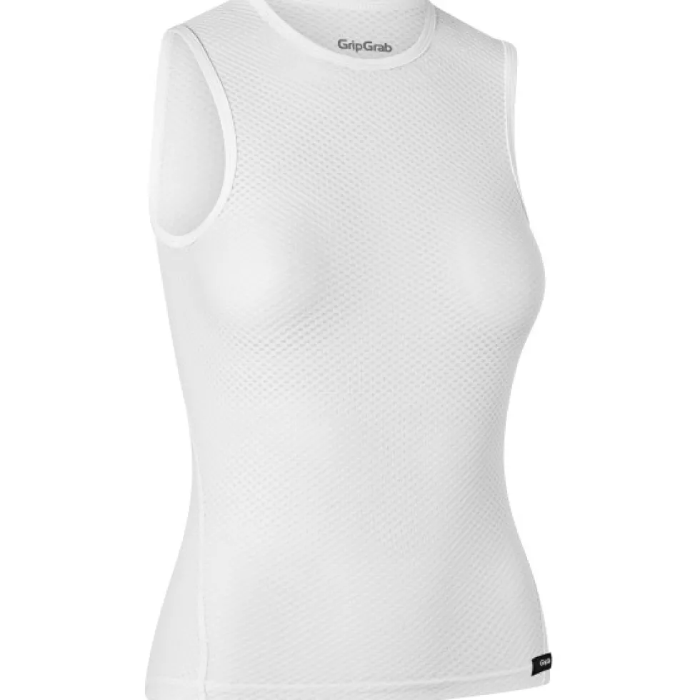 GripGrab Ultralight Mesh Mouwloos Base Layer voor Dames - White