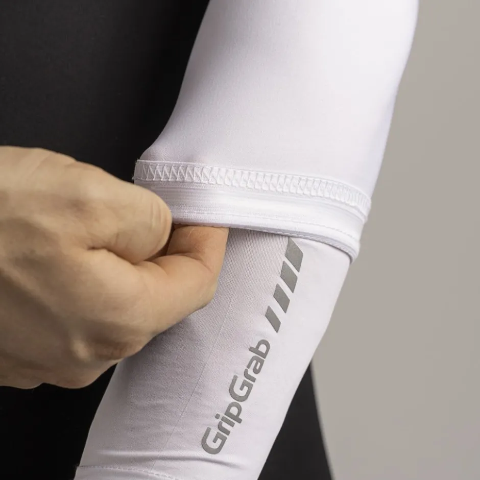 Armwarmers, Beenwarmers & Kniewarmers|Armwarmers, Beenwarmers En Kniewarmers < GripGrab UV Protect Arwarer - Wit