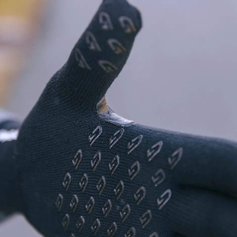 Wielerhandschoenen|Winterhandschoenen < GripGrab Waterproof Knitted Handschoenen - Zwart