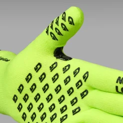 GripGrab Waterproof Knitted Handschoenen - Yellow Hi-Vis