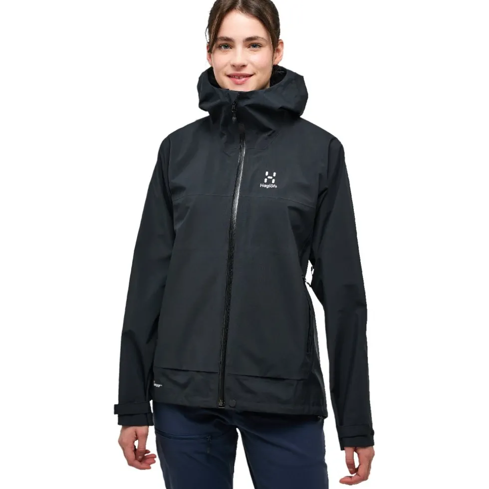 Haglöfs Front Proof Jas Dames - true black 2C5