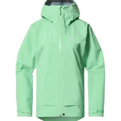 Jacks < Haglöfs Front Proof Jas Dames - mint stone 5LL