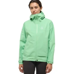 Jacks < Haglöfs Front Proof Jas Dames - mint stone 5LL