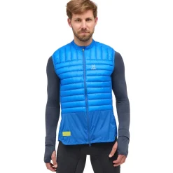 Haglöfs L.I.M Intense Trail Donzen Bodywarmer Heren - electric blue 5Q1