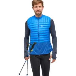 Haglöfs L.I.M Intense Trail Donzen Bodywarmer Heren - electric blue 5Q1