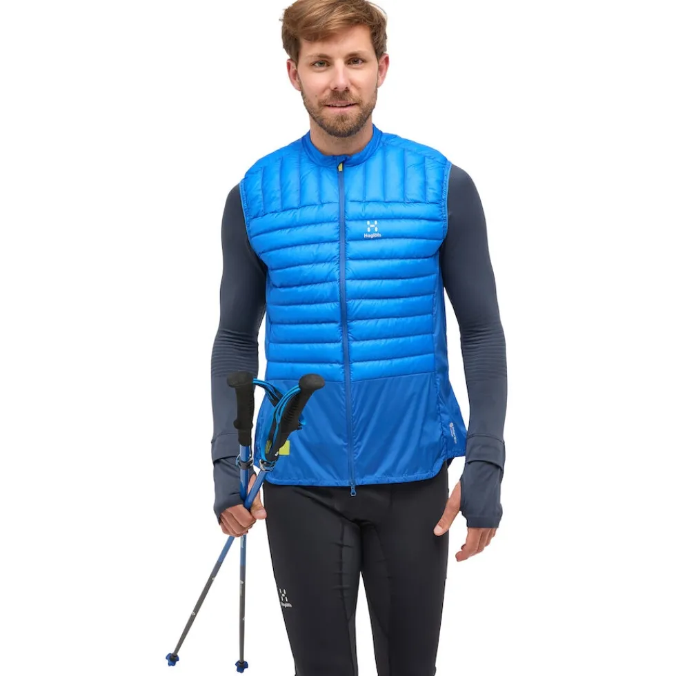 Haglöfs L.I.M Intense Trail Donzen Bodywarmer Heren - electric blue 5Q1