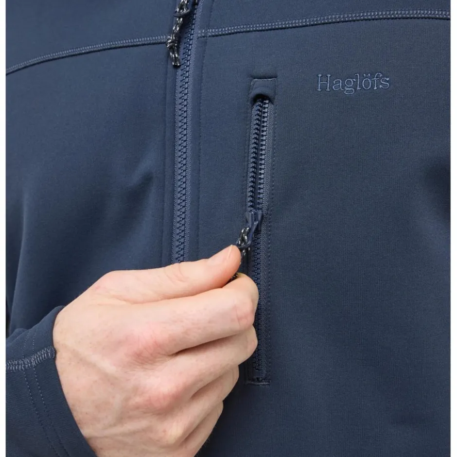 Jacks < Haglöfs Rosson id Hood Jas Heren - tarn bue 3N5