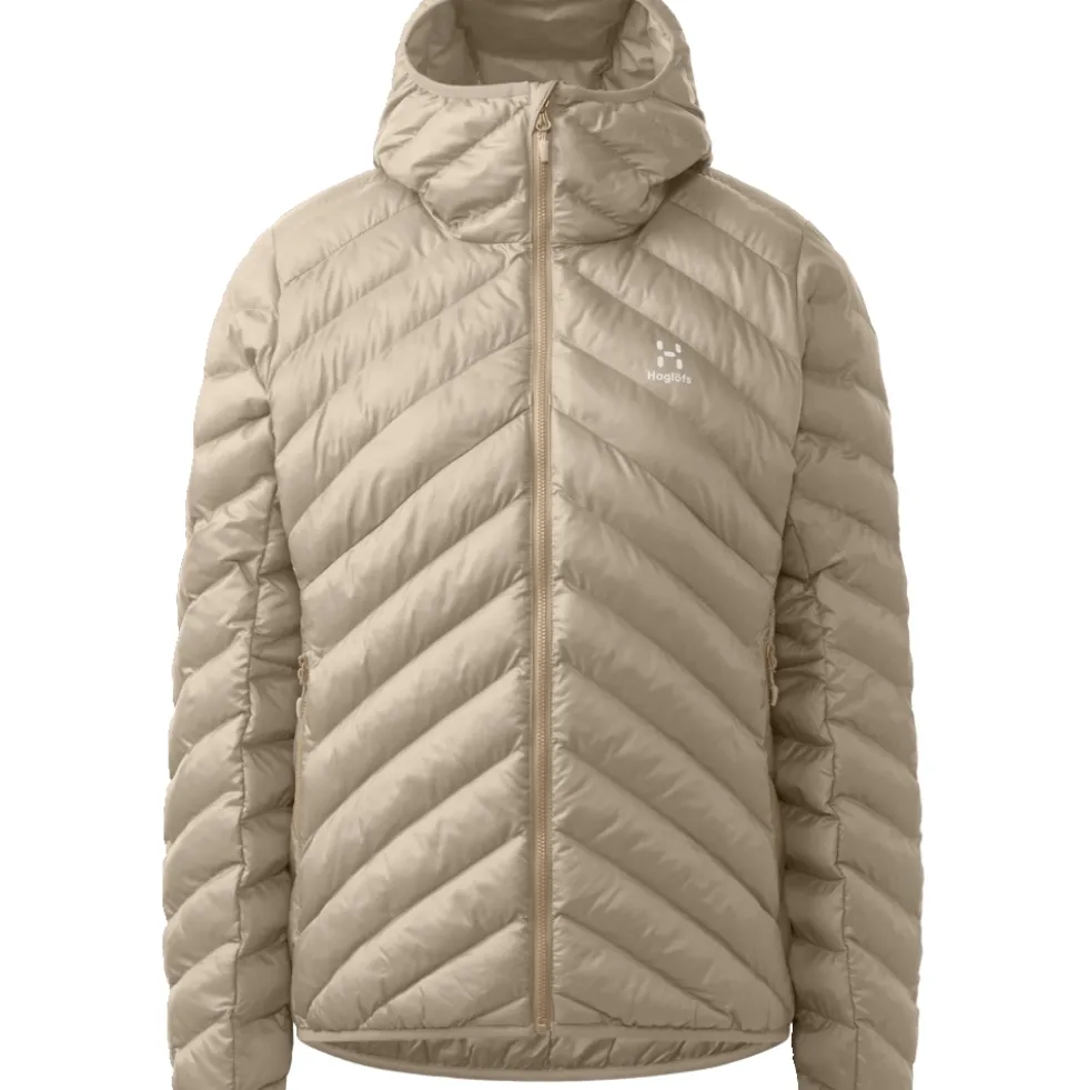 Haglöfs Särna Mimic Jas met Capuchon Dames - chalk beige 5S9