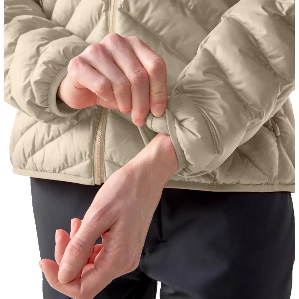 Haglöfs Särna Mimic Jas met Capuchon Dames - chalk beige 5S9