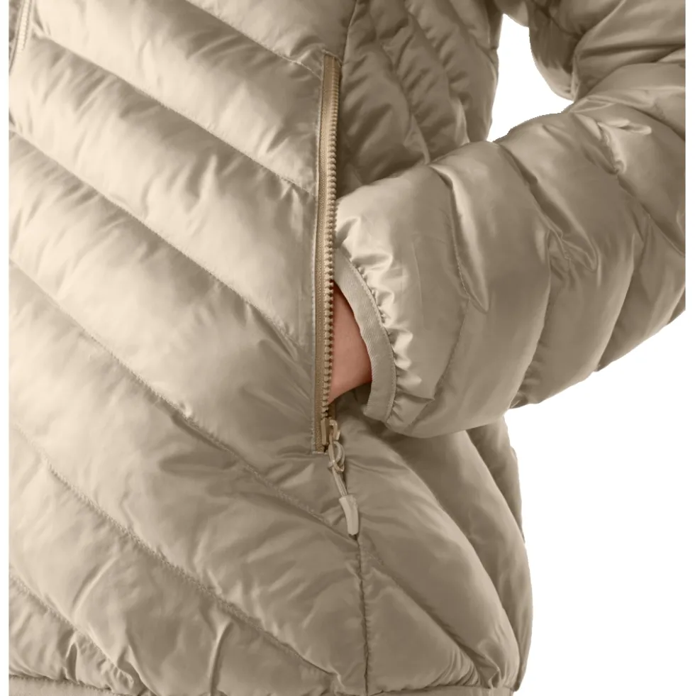 Haglöfs Särna Mimic Jas met Capuchon Dames - chalk beige 5S9