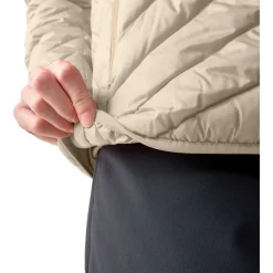 Haglöfs Särna Mimic Jas met Capuchon Dames - chalk beige 5S9
