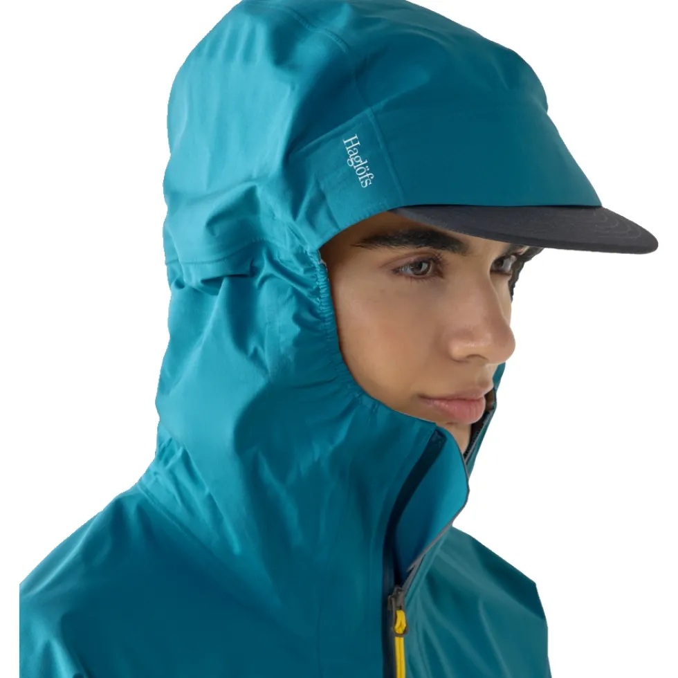 Haglöfs L.I.M Airak 2.5L Regenjas Dames - deep teal 5U9