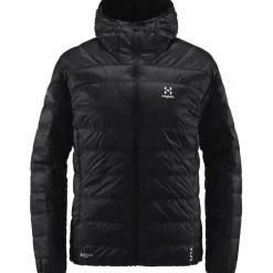 Haglöfs L.I.M Donsjas met capuchon Vrouwen - true black 2C5