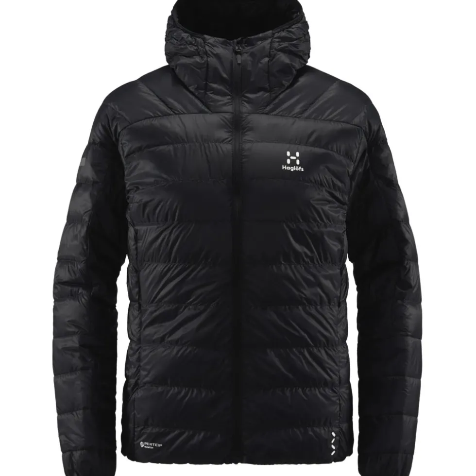 Haglöfs L.I.M Donsjas met capuchon Vrouwen - true black 2C5