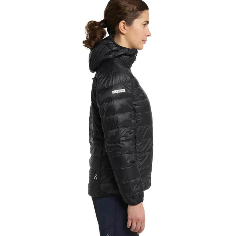 Haglöfs L.I.M Donsjas met capuchon Vrouwen - true black 2C5