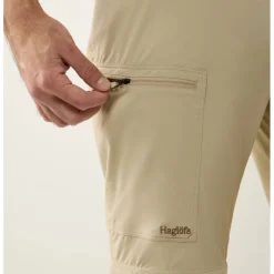 Haglöfs Lite Standard Zip-Off II Broeken Heren - chalk beige 5S9