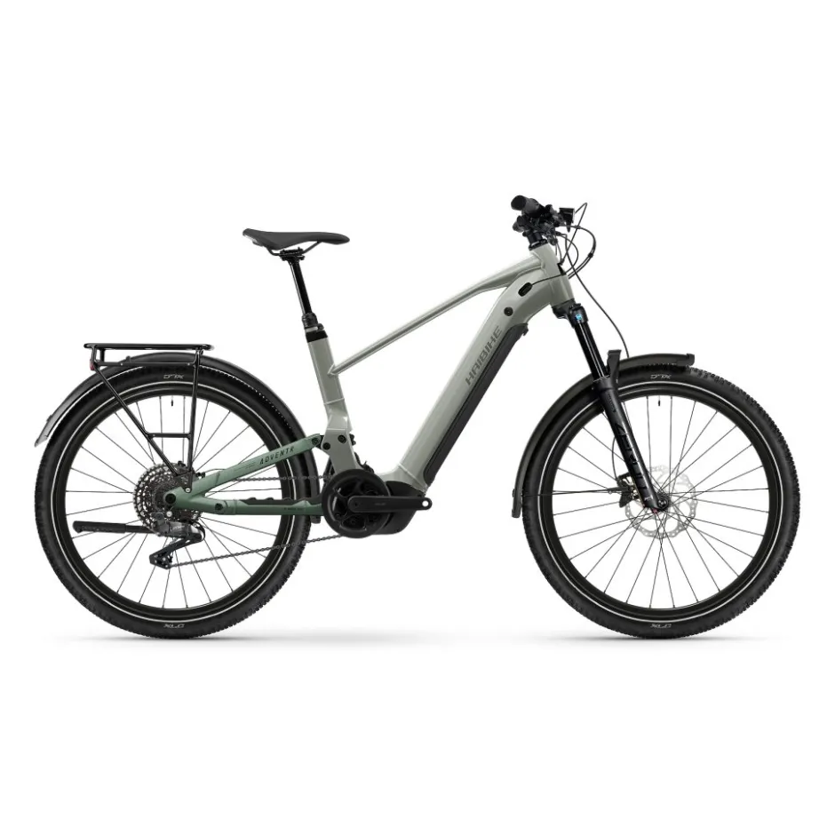 Elektrische Fietsen < Haibike ADVENTR 4 - HIGH - 27.5" Trekking E-Bike - 2026 - gossy grey / baboo