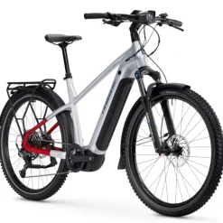 Elektrische Fietsen|Suv E-Bikes < Haibike TREKKING 7 HIGH - 27.5'' Trekking E-Bike - 2025 - soft grey/red/blue - glossy