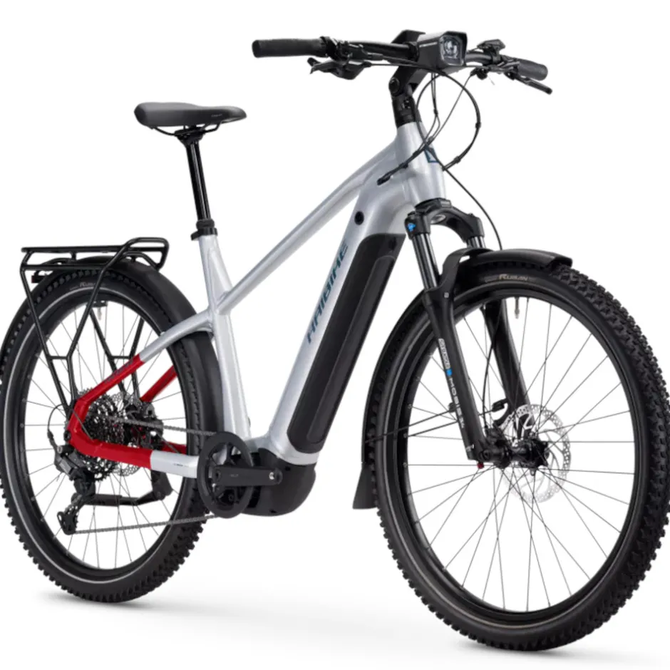 Elektrische Fietsen|Suv E-Bikes < Haibike TREKKING 7 HIGH - 27.5'' Trekking E-Bike - 2025 - soft grey/red/blue - glossy