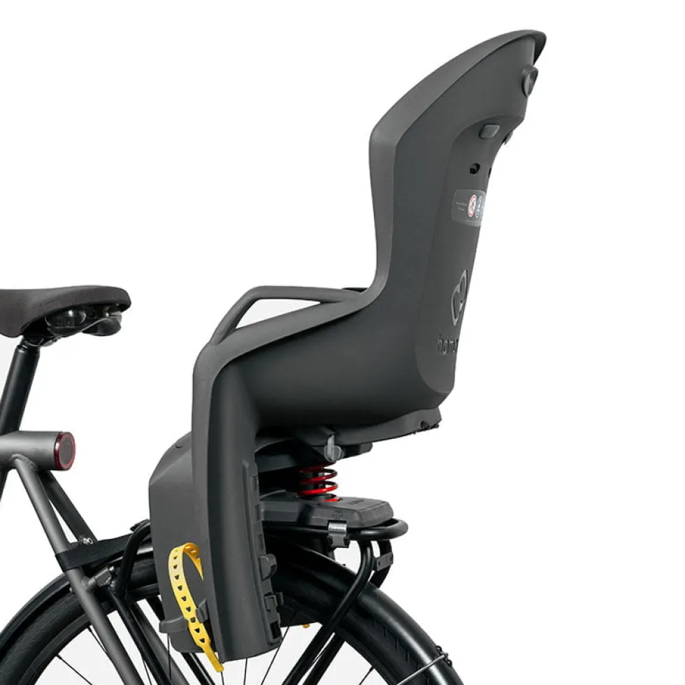 Hamax Amiga Fietsstoeltje voor Kinderen + Adapter voor Drager - grijs