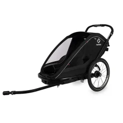 Hamax Breeze Fietskar voor 2 Kinder - Incl. dissel en buggywiel - zwart