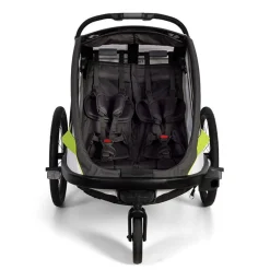 Hamax Breeze Fietskar voor 2 Kinder - Incl. dissel en buggywiel - Navy/Cream