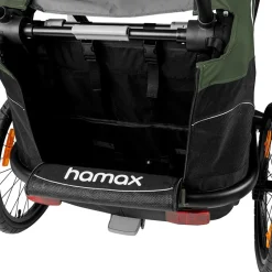 Kinderkarren < Hamax Outback Bike Trailer for 2 Kids - green / black