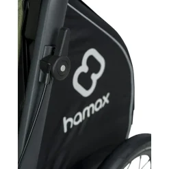 Hondenkarren < Hamax Pluto Medium Fietskar voor Honden - Incl. dissel en buggywiel - groen/zwart