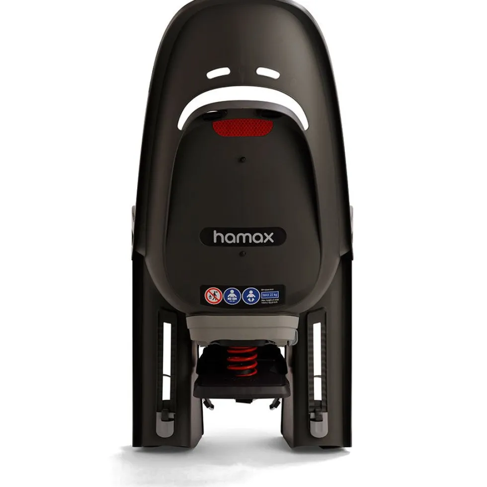 Hamax Zenith Relax Fietsstoeltje voor Kinderen + Adapter voor Drager - zwart/grijs