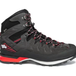 Bergschoenen|Bergschoenen < Hanwag Makra Pro GTX Wandelboots Heren - Asphalt/Rood