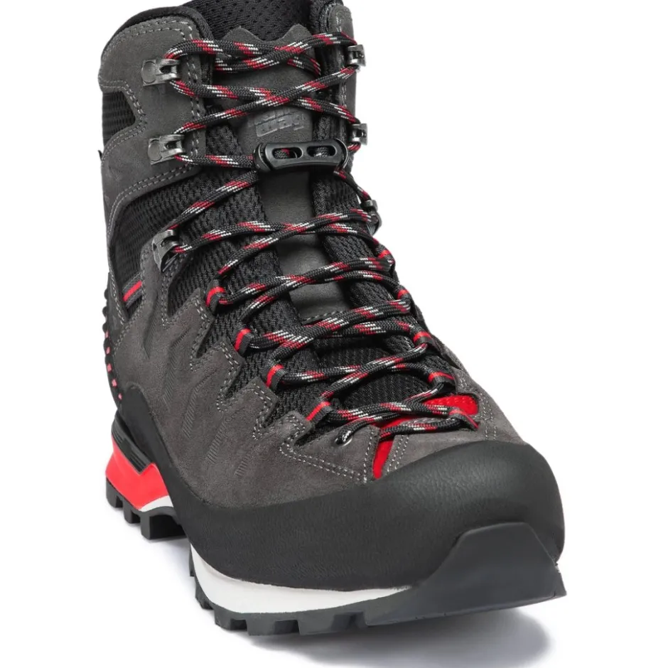 Bergschoenen|Bergschoenen < Hanwag Makra Pro GTX Wandelboots Heren - Asphalt/Rood