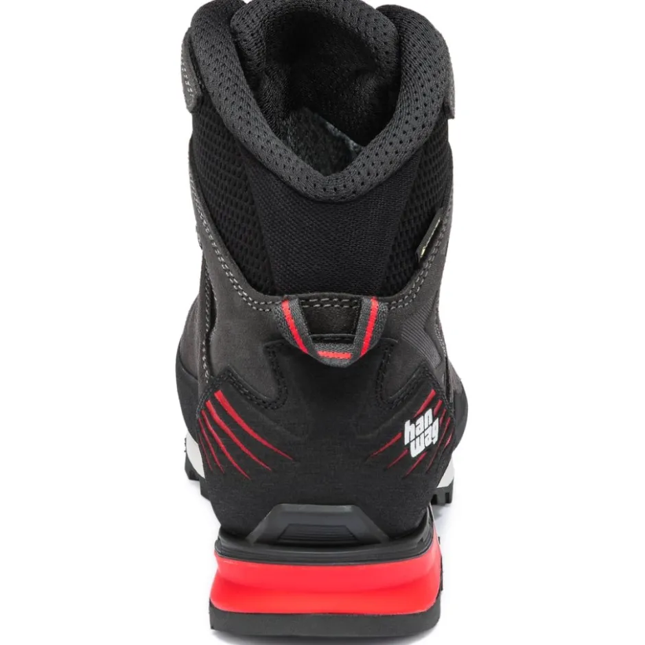 Bergschoenen|Bergschoenen < Hanwag Makra Pro GTX Wandelboots Heren - Asphalt/Rood