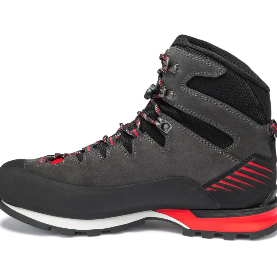 Bergschoenen|Bergschoenen < Hanwag Makra Pro GTX Wandelboots Heren - Asphalt/Rood
