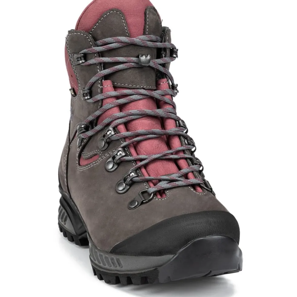 Hanwag Tatra II GTX Schoenen Dames - Wide - Asphalt/Dark Garnet