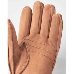 Hestra Deerskin Primaloft Rib Leren Handschoenen - cork