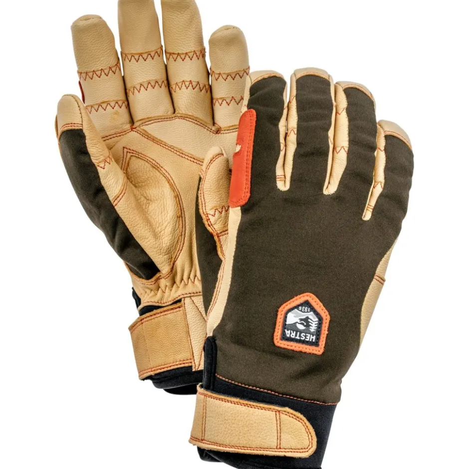 Handschoenen < Hestra Ergo Grip Active - 5 Vinger Outdoor Handschoenen - dark forest / natural brown